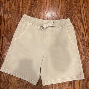 & Other Stories beige cotton shorts, size 4
